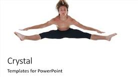  Presentation with ballet - PPT layouts having shakespeare - picture of a male ballet background and a  colored foreground