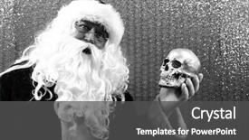  Presentation with shakespeare - Theme featuring santa claus santa preforms shakespeare' background and a dark gray colored foreground