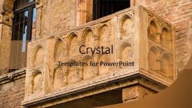  Presentation with shakespeare - Colorful PPT layouts enhanced with shakespeare - verona balcony backdrop and a yellow colored foreground