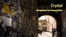  Presentation with lovers - Slides having shakespeare - wall full of messages background and a wine colored foreground