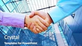  Presentation with shaking hands - Beautiful PPT layouts featuring shaking hands of two business backdrop and a  colored foreground