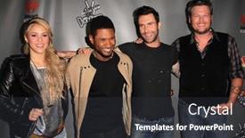  Presentation with hollywood red carpet - PPT layouts with industrial waste bin dumpster background and a mint green colored foreground