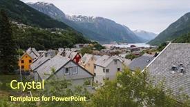  Presentation with architecture - Cool new PPT layouts with shale - norway odda typical architecture backdrop and a tawny brown colored foreground