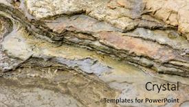  Presentation with rock - Slides featuring shale and rock background and a coral colored foreground