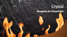  Presentation with rock wall - Audience pleasing PPT theme consisting of shale rock - background of black slate wall backdrop and a dark gray colored foreground