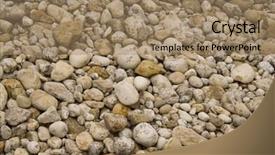  Presentation with pattern - Colorful theme enhanced with shale rock - beach stones making a pattern backdrop and a coral colored foreground