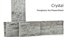  Presentation with slate - Colorful presentation design enhanced with shale rock - decorative slate gray stone isolated backdrop and a  colored foreground