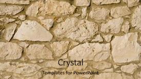  Presentation with rock wall - Cool new PPT theme with shale rock - detail of a pattern backdrop and a coral colored foreground