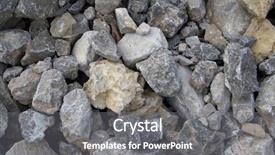  Presentation with granite - PPT theme with shale rock - grey granite gravel ideal background and a  colored foreground