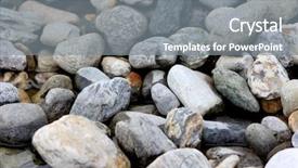  Presentation with marble tile texture stone wall - Amazing presentation theme having shale rock - pebble stones texture backdrop and a gray colored foreground