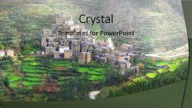  Presentation with mexico traditional cinco de mayo - Colorful PPT layouts enhanced with shale rock - piodao -beautiful traditional village backdrop and a  colored foreground