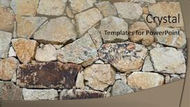  Presentation with marble tile texture stone wall - Slide deck enhanced with shale rock - stone wall texture background and a coral colored foreground