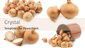  Presentation with enamel - Presentation theme enhanced with shallots background and a lemonade colored foreground