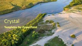  Presentation with play area - Slide set enhanced with shallow-and-wide-dismal-river background and a tawny brown colored foreground