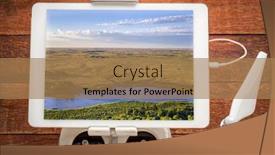  Presentation with river flowing - Colorful PPT layouts enhanced with shallow-and-wide-dismal-river backdrop and a coral colored foreground