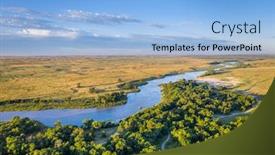  Presentation with river flowing - Colorful presentation enhanced with shallow-and-wide-dismal-river backdrop and a light blue colored foreground