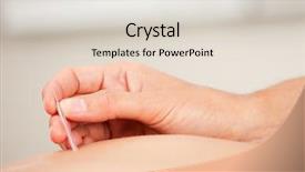  Presentation with needle - Slides enhanced with shallow depth of field critical background and a lemonade colored foreground