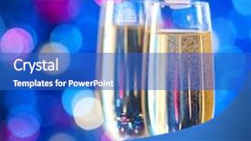  Presentation with lights - Slides having shallow depth of field focus background and a teal colored foreground