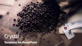  Presentation with spilling - PPT theme having shallow depth of field process background and a tawny brown colored foreground