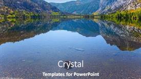  Presentation with journey - Presentation design consisting of shallow-lake-with-clear-water background and a ocean colored foreground