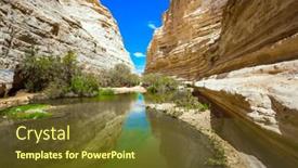  Presentation with grass - Cool new theme with shallow-puddle-in-the-canyon backdrop and a tawny brown colored foreground