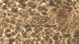  Presentation with water - Presentation theme with shallow-water-at-the-beach background and a coral colored foreground