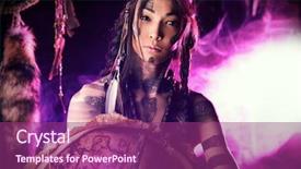  Presentation with american history - Amazing theme having shaman - portrait of the american indian backdrop and a violet colored foreground