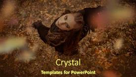  Presentation with ritual - Presentation theme enhanced with shaman-woman-in-black-garment background and a tawny brown colored foreground