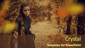  Presentation with shaman - Slide deck featuring shaman-woman-in-black-garment background and a tawny brown colored foreground