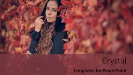  Presentation with black culture - Slide deck having shaman-woman-with-ethnic-ornaments background and a tawny brown colored foreground