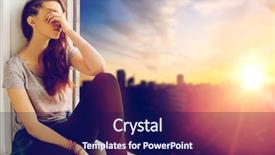  Presentation with teens - Amazing theme having concept - sad unhappy teenage girl backdrop and a navy blue colored foreground