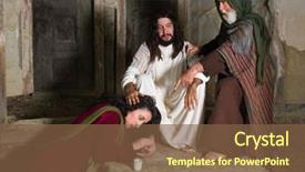  Presentation with shame - Colorful theme enhanced with shame and anointing jesus backdrop and a tawny brown colored foreground