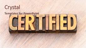  Presentation with vintage - Colorful slide deck enhanced with shameless - certified word abstract in vintage backdrop and a lemonade colored foreground