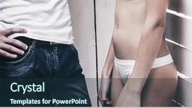  Presentation with wall - Presentation design with shameless - passionate young couple near background and a  colored foreground