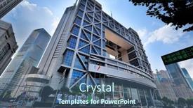  Presentation with stock exchange - Colorful PPT theme enhanced with shanghai-china-june-2-shanghai backdrop and a ocean colored foreground