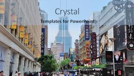  Presentation with street shanghai night - 