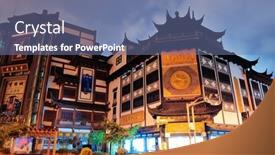  Presentation with street shanghai night - 