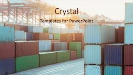  Presentation with china shanghai - Audience pleasing slides consisting of shanghai industrial dock china asia backdrop and a lemonade colored foreground