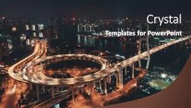  Presentation with china shanghai - PPT layouts featuring shanghai-nanpu-bridge-over-huangpu background and a dark gray colored foreground