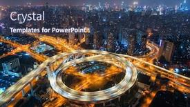  Presentation with shanghai - Amazing slide set having shanghai-nanpu-bridge-over-huangpu backdrop and a ocean colored foreground