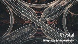  Presentation with bridge overpass - Beautiful PPT theme featuring shanghai-yanan-road-overpass-bridge backdrop and a dark gray colored foreground