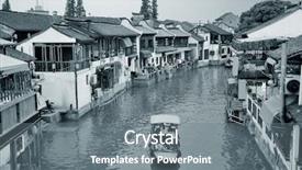  Presentation with black history month - Cool new slide deck with shanghai zhujiajiao town with historic backdrop and a gray colored foreground