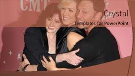  Presentation with 40th birthday - Cool new presentation theme with shannen-doherty-jennie-garth backdrop and a coral colored foreground