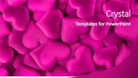  Presentation with purple heart - Audience pleasing PPT theme consisting of shape backdrop love concept wallpaper backdrop and a violet colored foreground