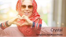  Presentation with nutrition for a healthy heart - Amazing theme having shape expressing healthy and marriage backdrop and a  colored foreground