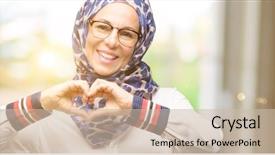  Presentation with nutrition for a healthy heart - PPT layouts having shape expressing healthy and marriage background and a soft green colored foreground