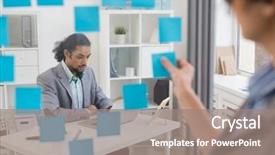  Presentation with clouds in heart shape - PPT theme enhanced with shape made up by notepaper background and a gray colored foreground