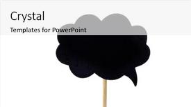  Presentation with fuzzy - PPT theme with shape of a fuzzy background and a white colored foreground