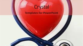  Presentation with clouds in heart shape - Colorful PPT theme enhanced with shape of a heart backdrop and a red colored foreground