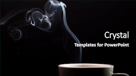  Presentation with fragrant - PPT layouts featuring shape of a heart background and a black colored foreground